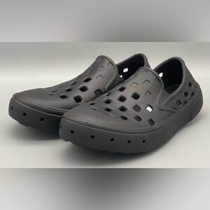 Vans Trek Slip-On TRK Black Water Boat Outdoor Rubber Shoes Kids Size 3 NEW